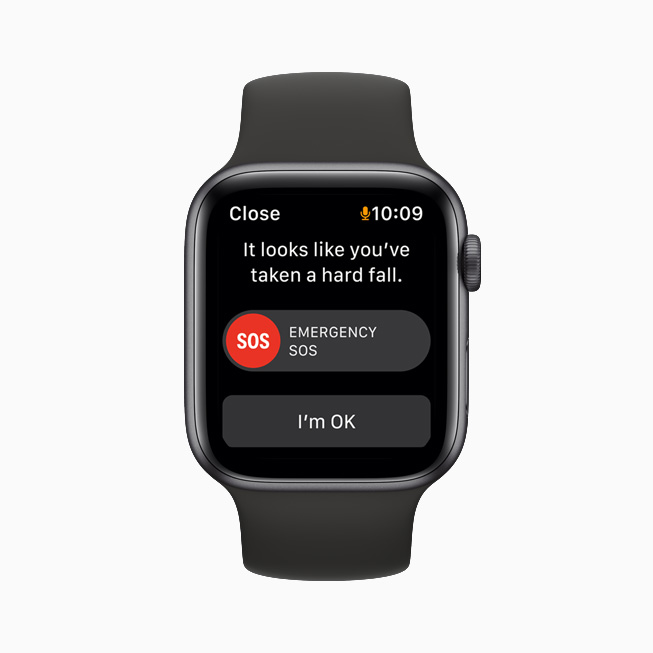 Emergency SOS on Apple Watch Series 6.