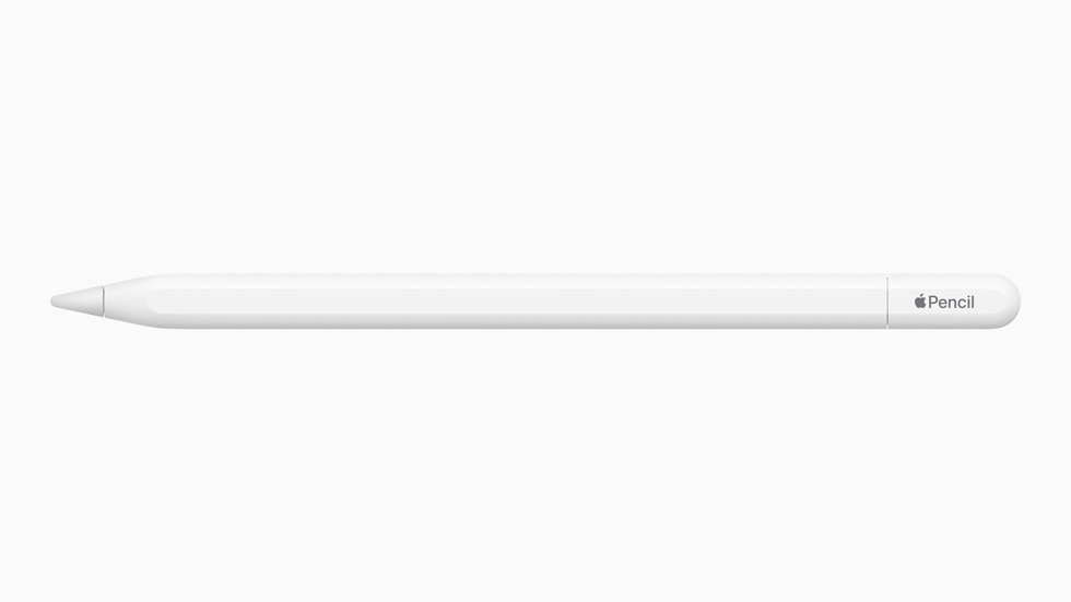Apple Pencil (USB-C) is shown against a white backdrop.