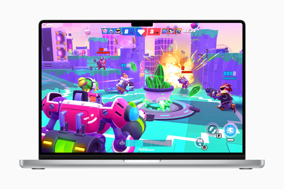 A still from BEAST: Bio Exo Arena Suit Team on MacBook Pro.