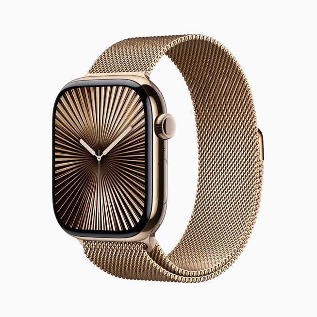 金色鈦金屬 Apple Watch Series 10。