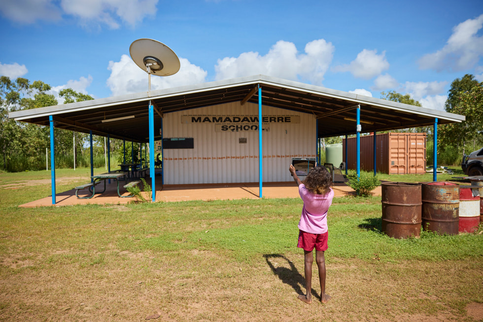 A photo of Mamadawerre School in Arnhem Land, Australia.