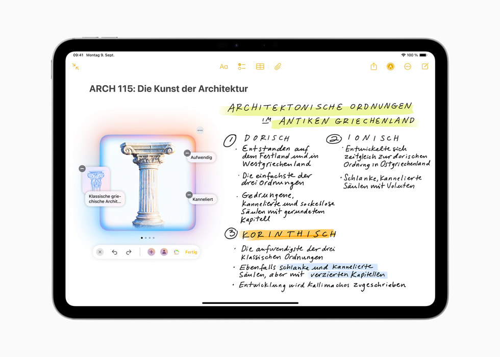 Image Wand auf einem 11" iPad Pro.
