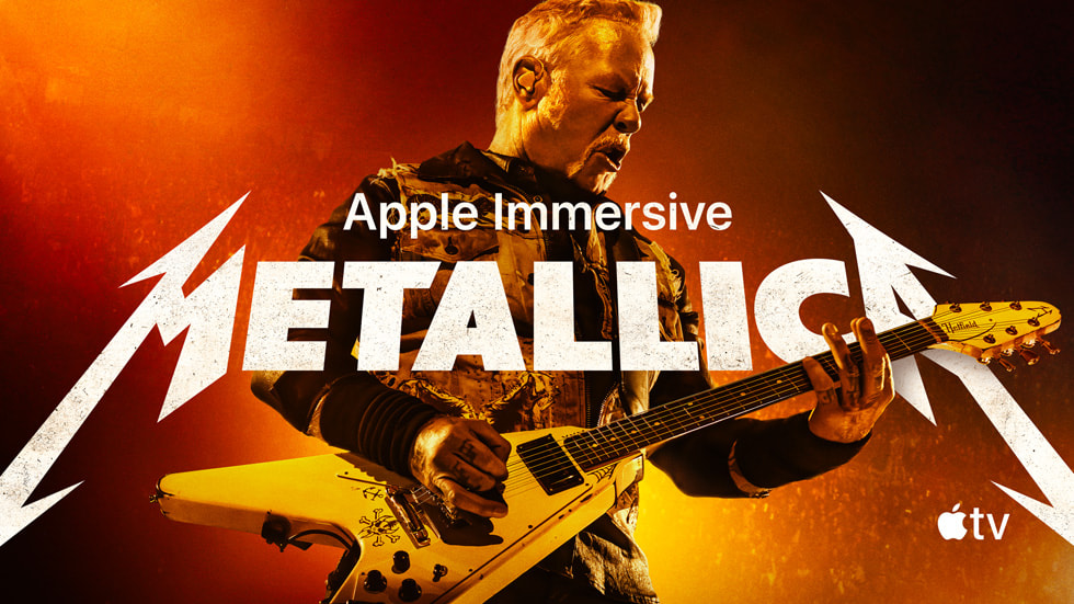 Apple Immersive Video hero art for Metallica.