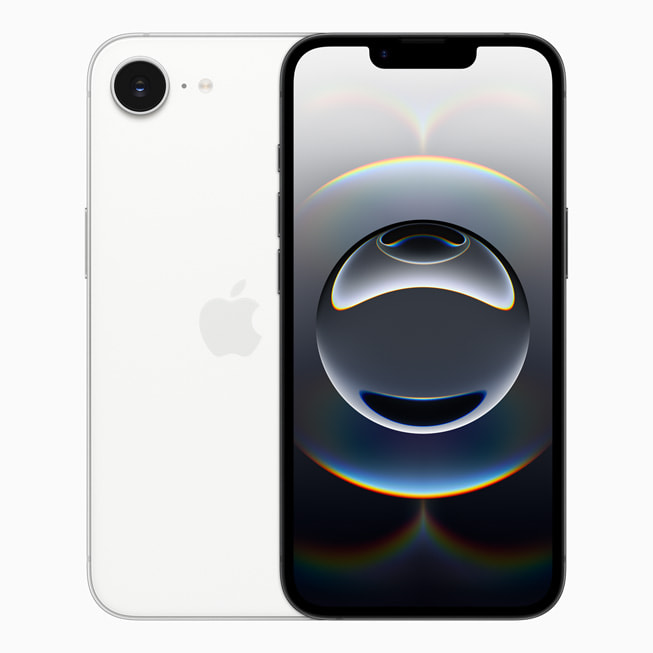 iPhone 16e putih matte.