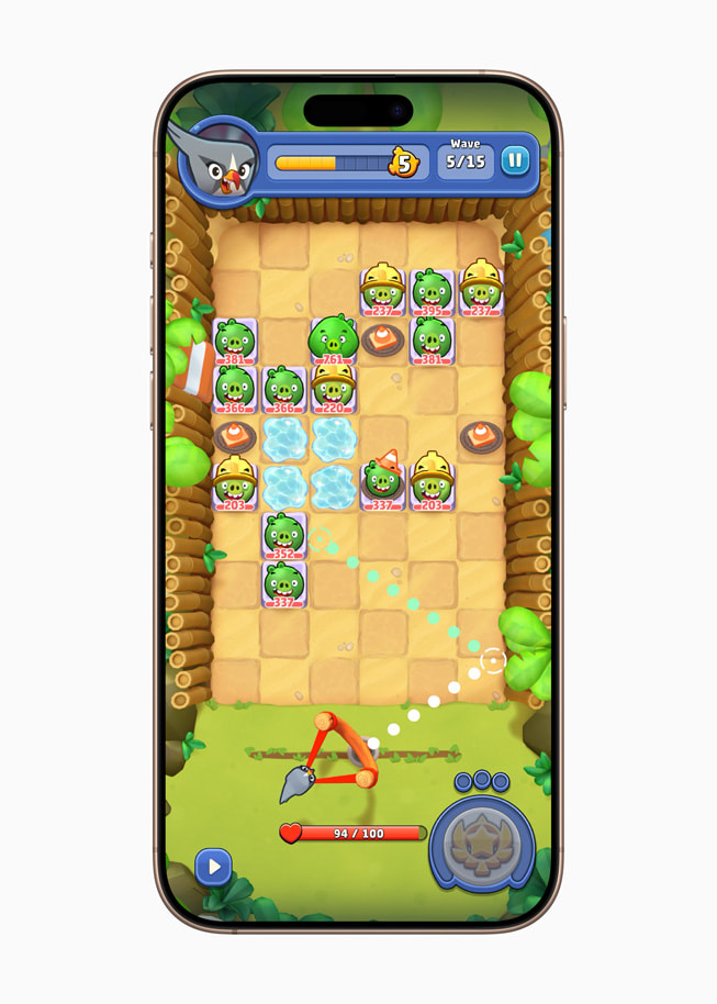 Art from Angry Birds Bounce by Rovio displayed on iPhone 16 Pro Max.