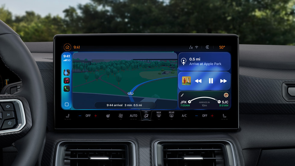 Activitățile live sunt redate în CarPlay.