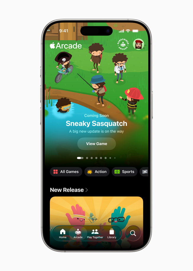 Apple Arcade auf einem iPhone 16 Pro.
 