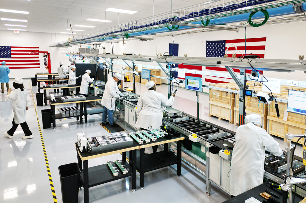 La planta de Apple en Houston, donde se fabrican servidores avanzados.