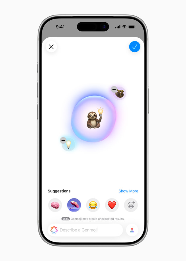 iPhone 17 Pro shows a Genmoji screen.