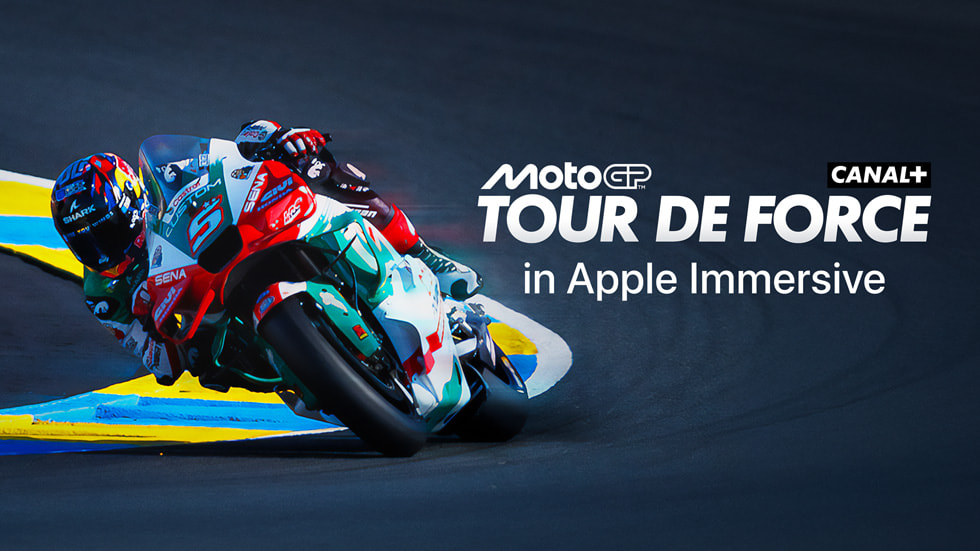 Image from the Apple Immersive film “Tour De Force.”