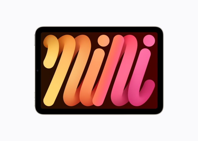Se muestra un iPad mini frente a un fondo blanco.