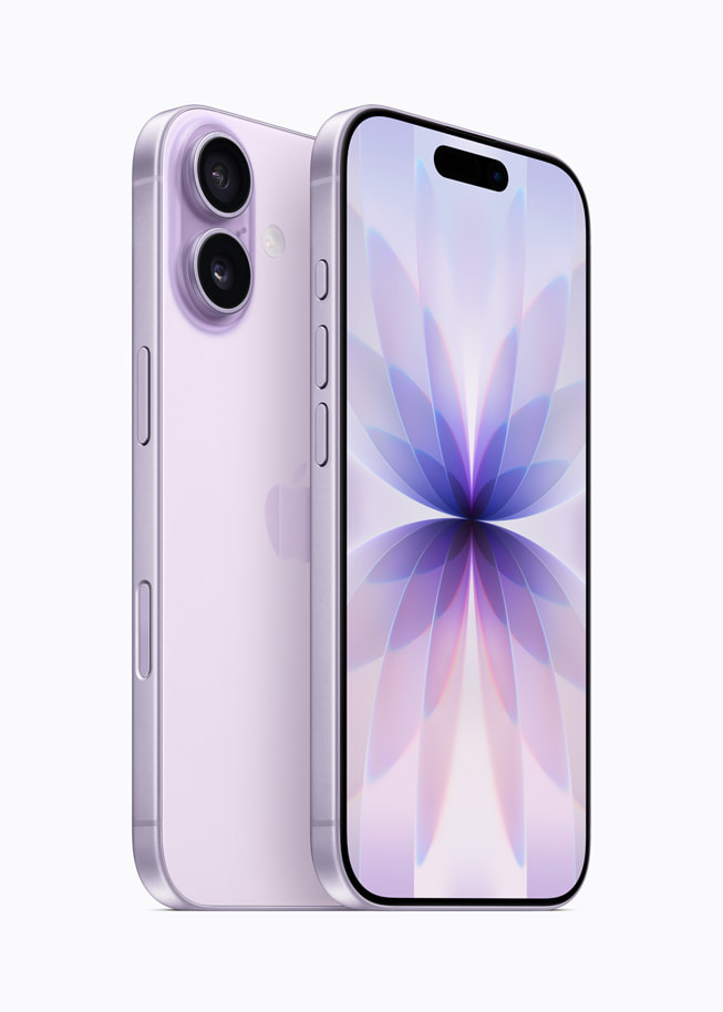 Se muestra la parte posterior de un iPhone 17.