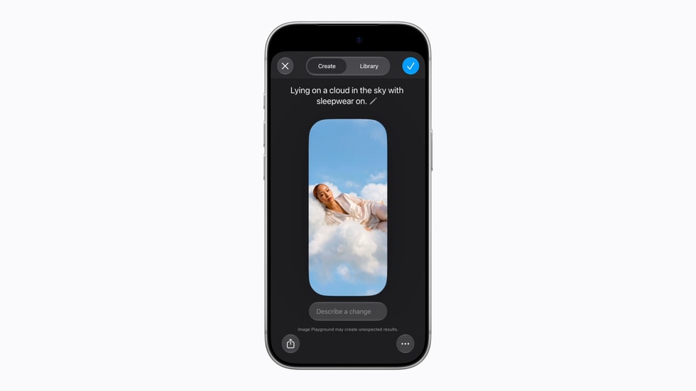 一位用户以 iPhone 18 Pro 運用「影像樂園」app。