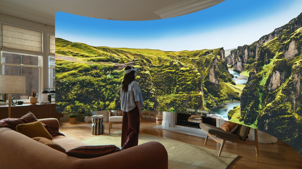 Nové panoramatické zobrazení v Apple Vision Pro