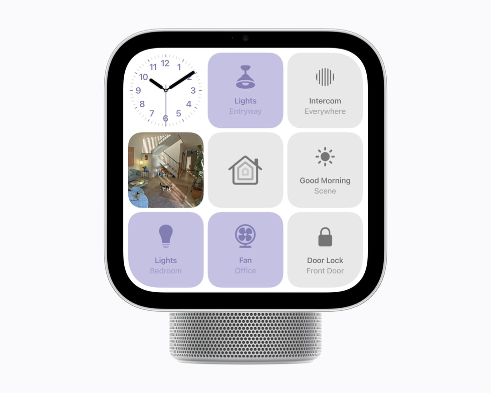 A user’s HomeView device shows smart home controls.