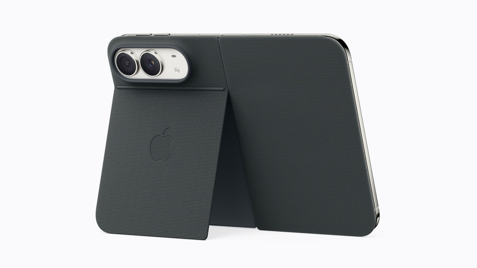 iPhone Duo Folio in navy blue.
