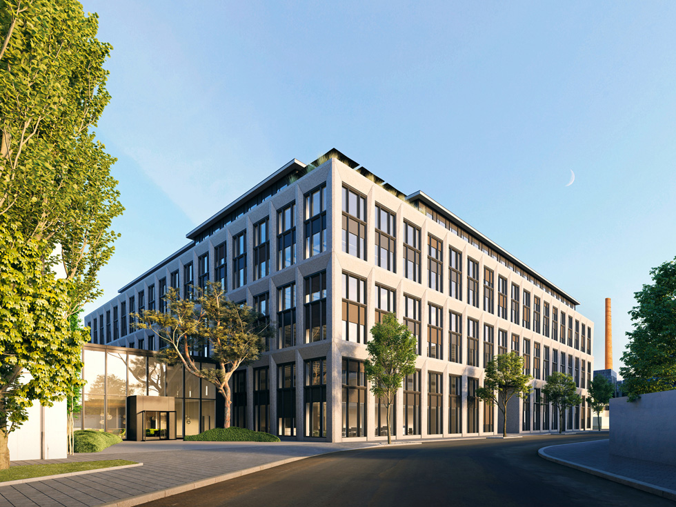 A rendering of Apple’s new Munich-based Silicon Design Center. 