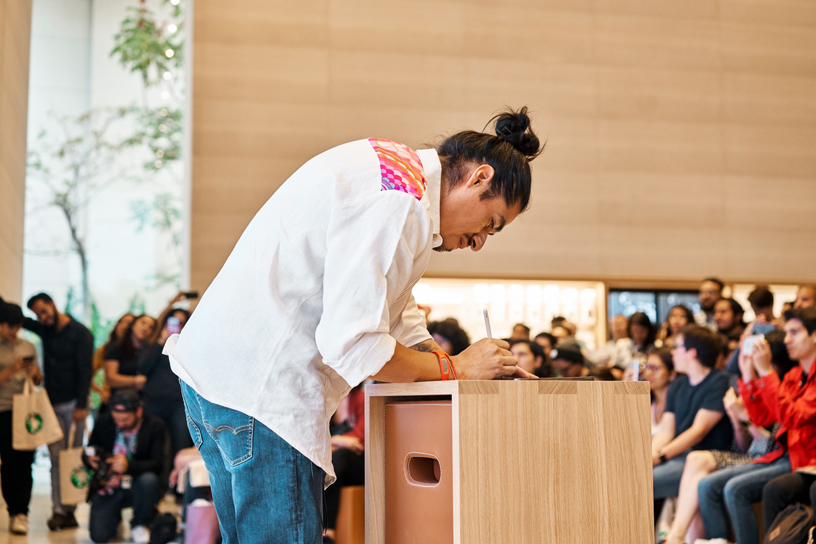 Edgar Flores at Apple Antara.