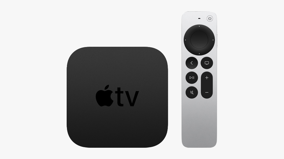 Apple TV 4K und Siri Remote.
