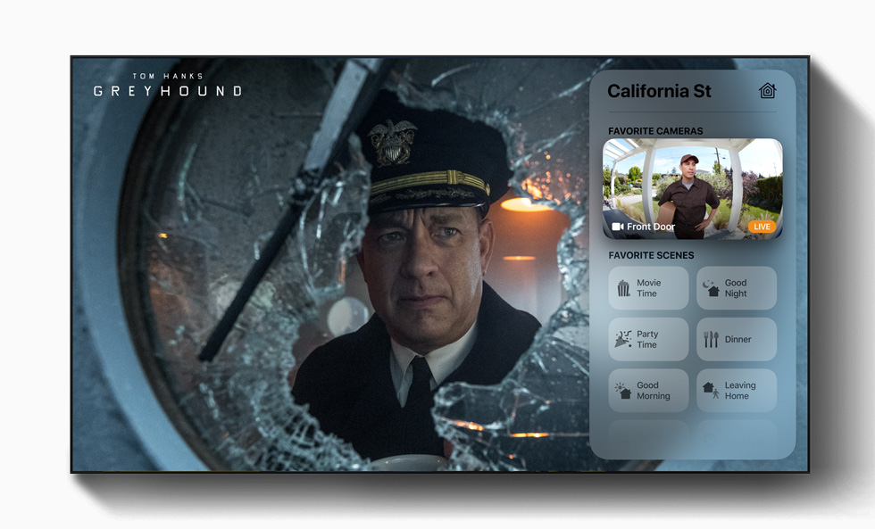 The Home app with video doorbell. 