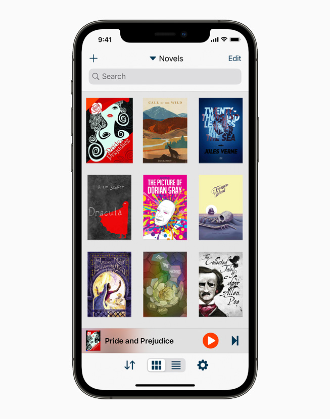 Voice Dream Reader app displayed on iPhone 12 Pro.