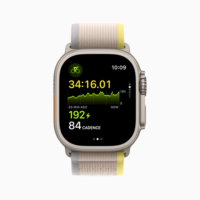 Apple Watch Ultra shows the time spent in each zone.