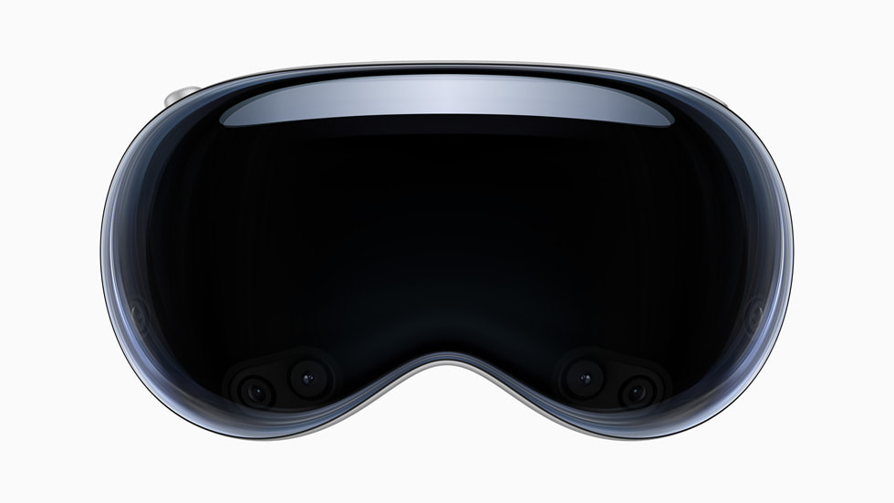 A close-up of Apple Vision Pro.