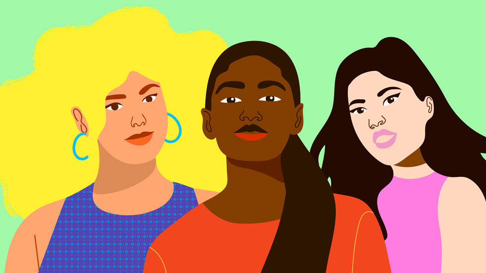 “She Creates” illustration by artist Artist Aurélia Durand for Today at Apple.