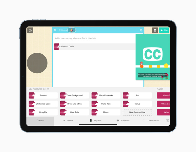 The Hopscotch app displayed on iPad Air.