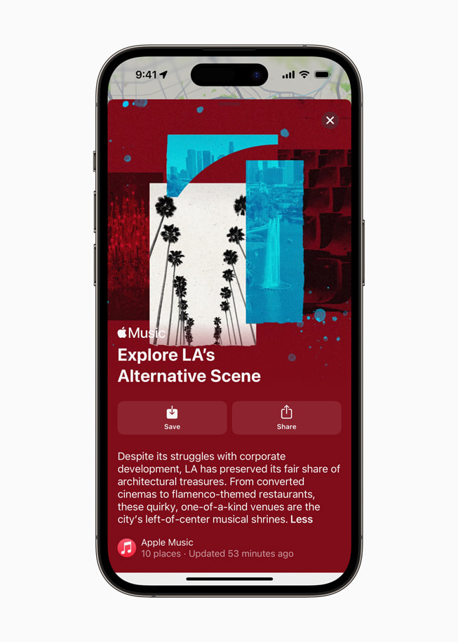 Apple Music Guides displayed on iPhone 14 Pro.