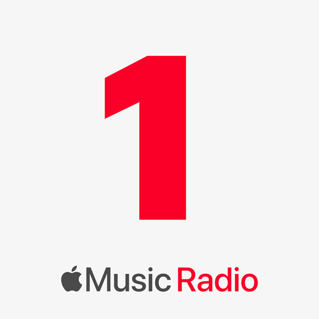 Diseño gráfico de la estación de radio Apple Music 1.