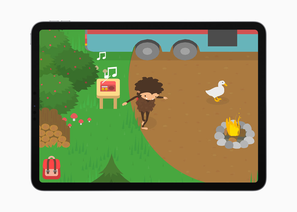 “Sneaky Sasquatch” from Apple Arcade on iPad Pro.