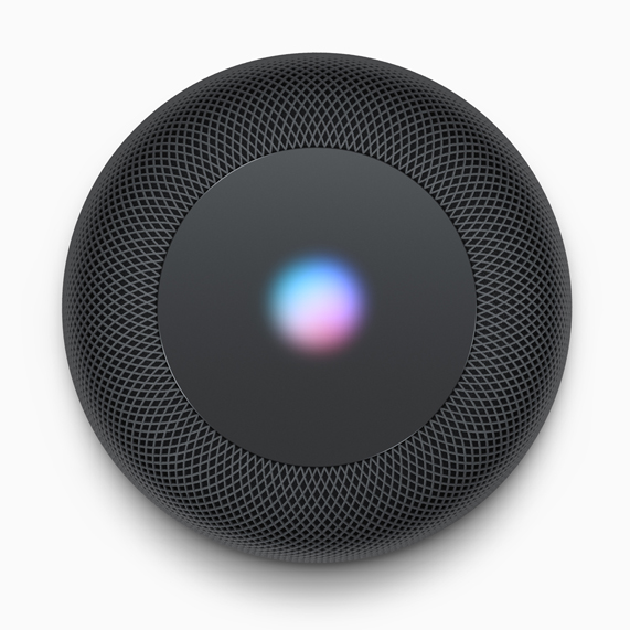 Top down view of HomePod.