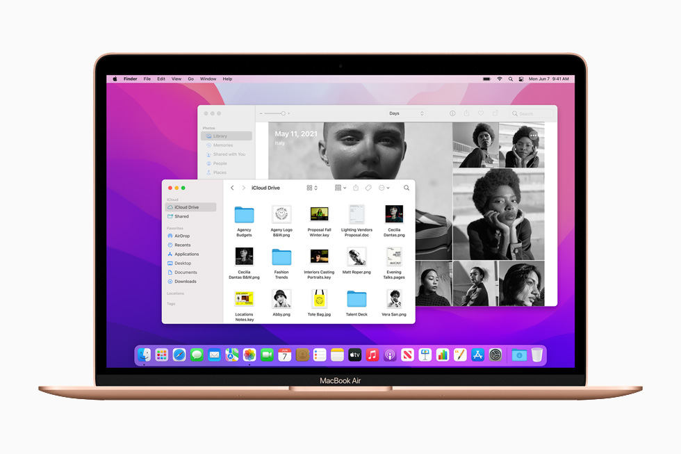 New iCloud+ features, displayed on MacBook Air.