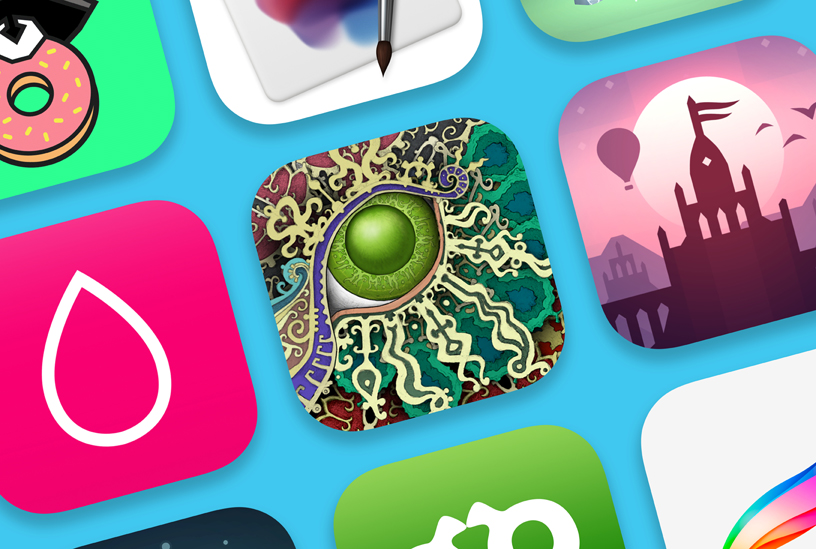 Collage of app icons.