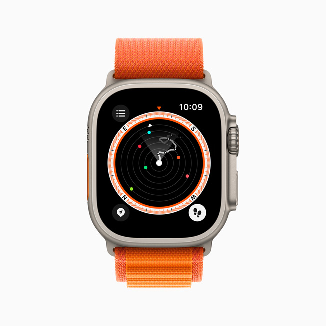 Apple Watch Ultra shows the new Backtrack feature.