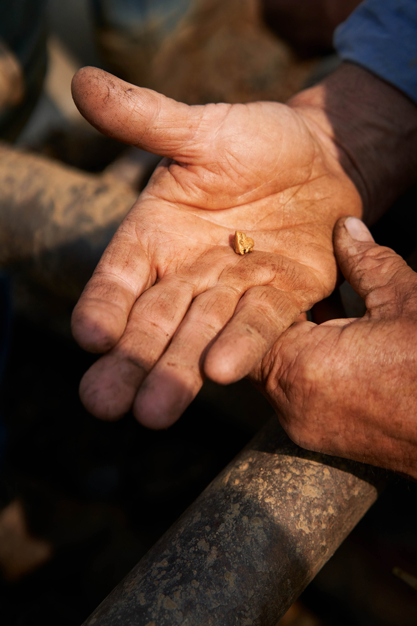 Nugget of gold from Jack Wade Creek.