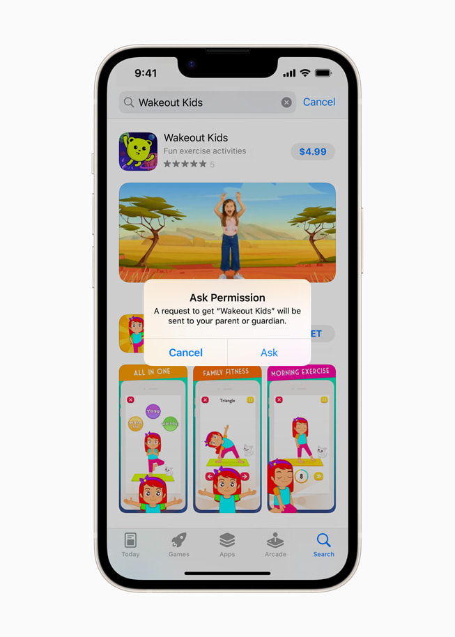 Ask to Buy is shown on iPhone.
