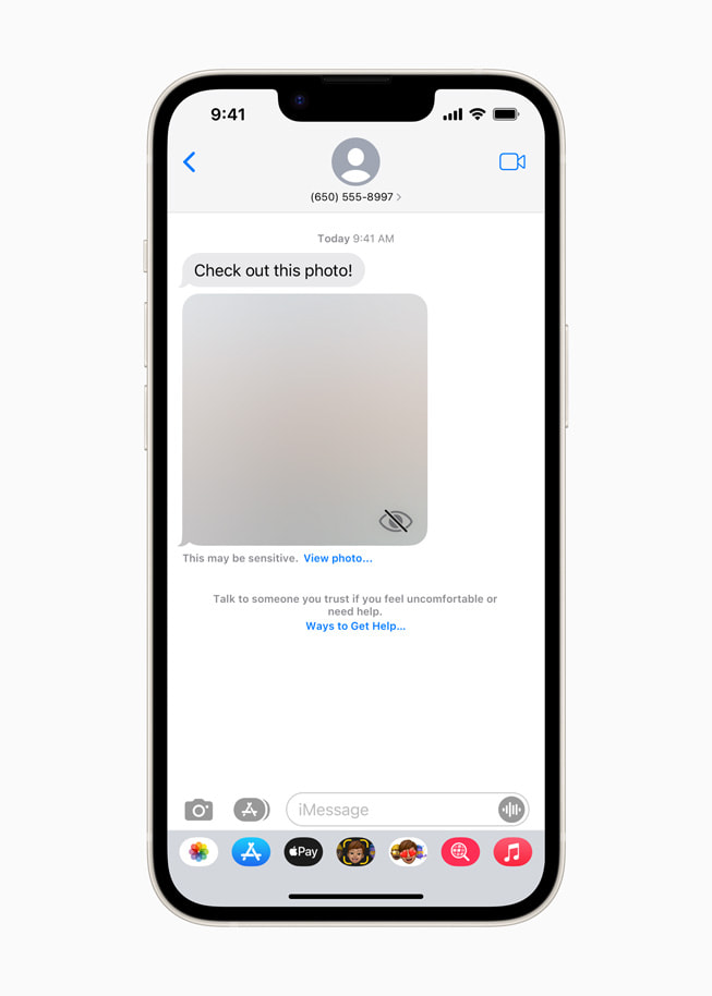 Communication Safety is shown in Messages.