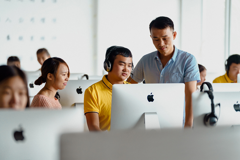 Student participating in a SEED Program class in China.