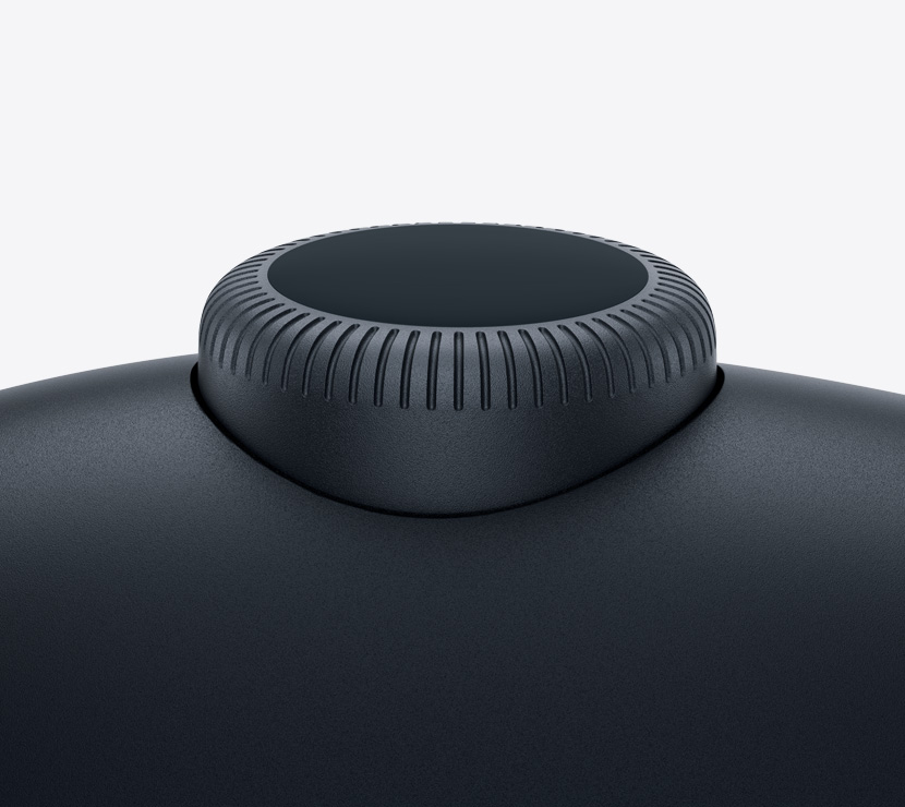 AirPods Max 2 слушалки, полунощен цвят, детайл на Digital Crown