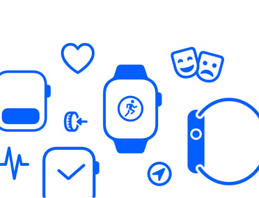Íconos del Apple Watch: Pila Inteligente, salud, Digital Crown, Entrenamiento, modo Cine