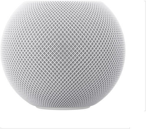 HomePod mini 2 vist forfra, højde: 84,3 millimeter, bredde: 97,9 millimeter