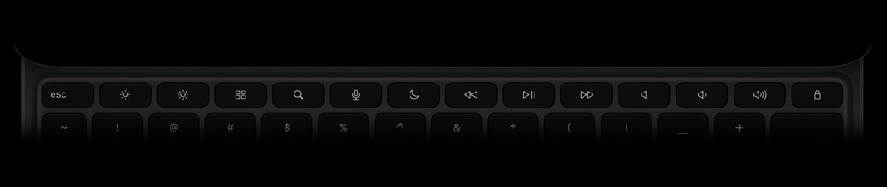 Magic Keyboard, ülakülg, horisontaalpaigutus, must värv, 14 nupuga funktsiooniriba