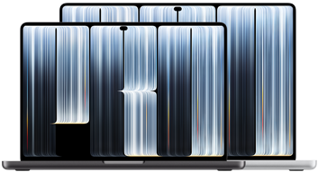 جهاز MacBook Pro مقاس 14 إنش و16 إنش مع شاشة PROLED XDR
