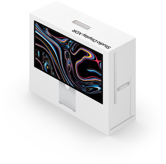 Monitor Studio Display en su empaque